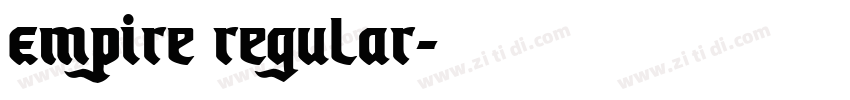 Empire Regular字体转换